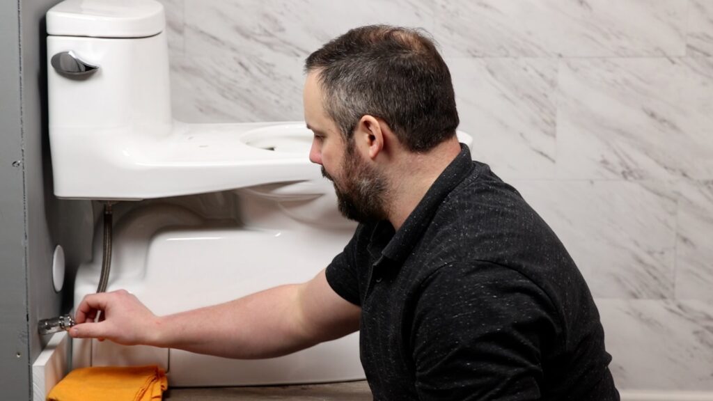 Bidet Installation: Turn off water supply at wall