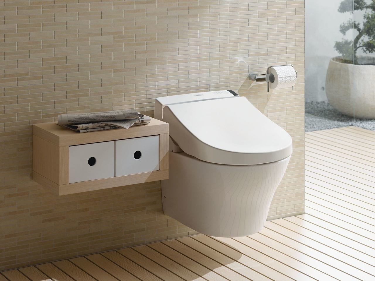 TOTO MH C200 Washlet+ Wall Hung Toilet | Many Bidets