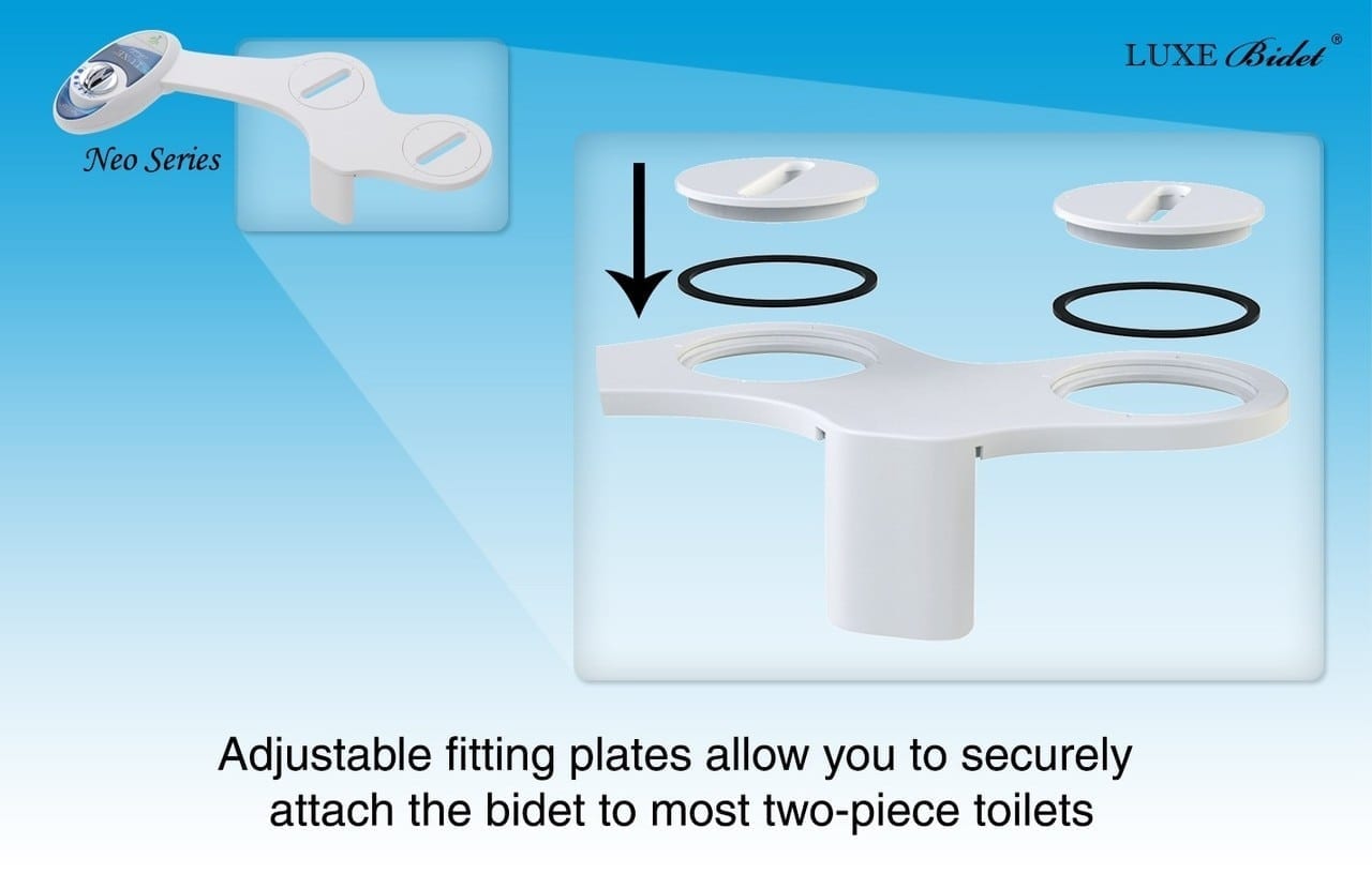 LUXE bidet Neo Elite 120 nonelectric toilet attachment nozzle gate