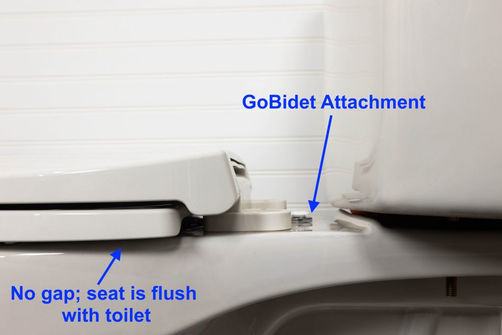 GoBidet Flush with Toilet
