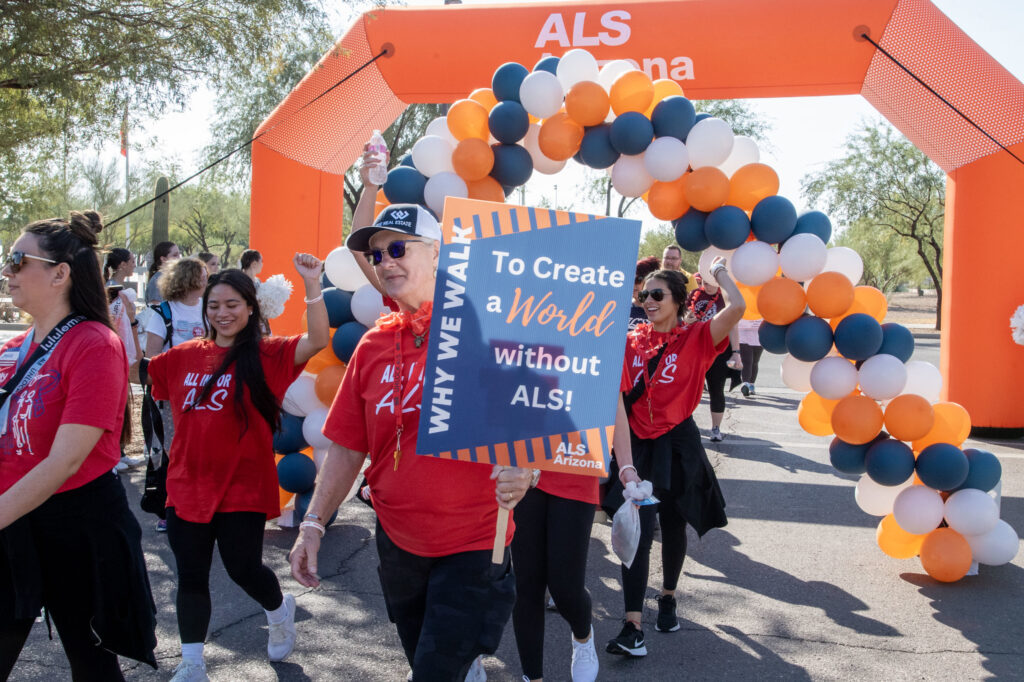 Photograph of the ALS Arizona Walk ALS fundraising event in Scottsdale