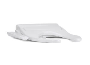 Angled profile view of the Swash Thinline T22 commercial bidet seat