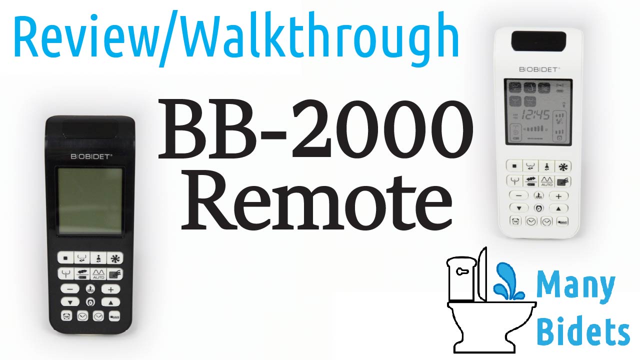 Bio Bidet Bliss BB-2000 Remote Walk through | Video