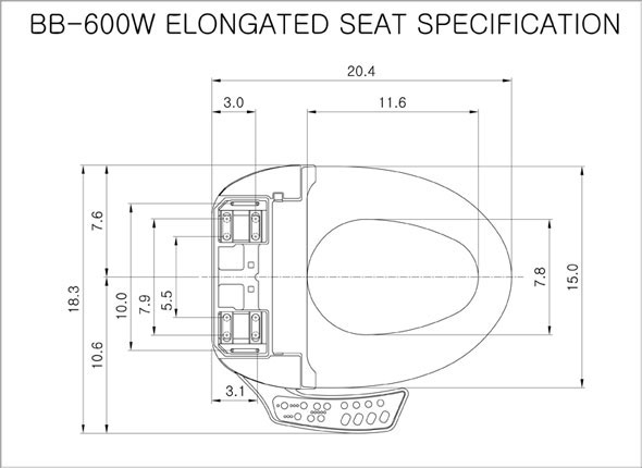 Bio Bidet BB-600 Elongated Bio Bidet BB-600 Elongated
